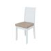 Conjunto com 2 Cadeiras Athenas Veludo Creme e Branco