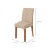 Conjunto com 2 Cadeiras Laini Linho Rinzai Bege e Amêndoa Clean