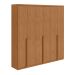 Guarda-Roupa Casal Alonzo 6 Portas 4 Gavetas Amêndoa Clean