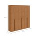 Guarda-Roupa Casal Alonzo 6 Portas 4 Gavetas Amêndoa Clean