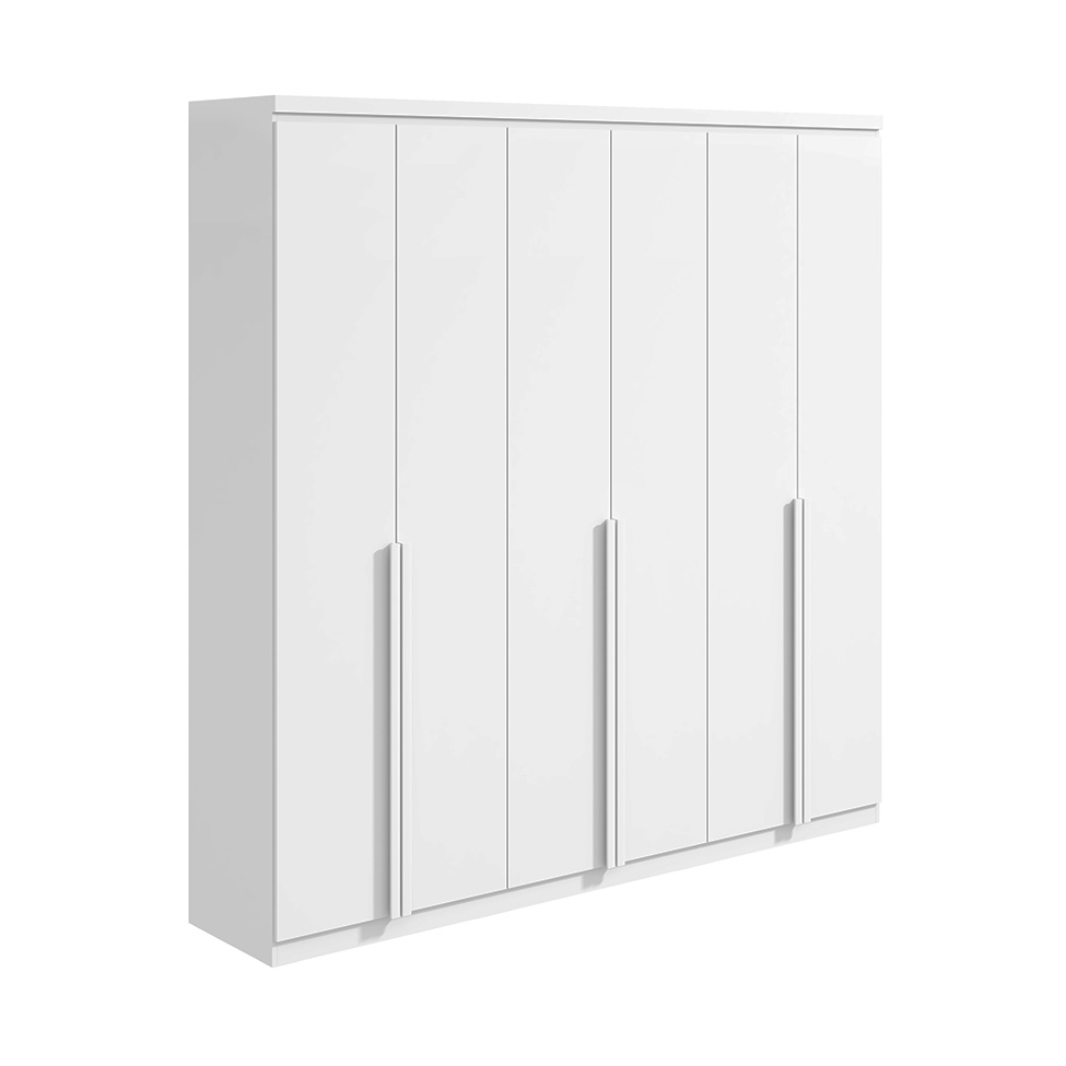 Guarda-Roupa Casal Alonzo 6 Portas 4 Gavetas Branco