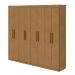 Guarda-Roupa Casal Andara 8 Portas 4 Gavetas Amêndoa