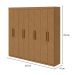 Guarda-Roupa Casal Andara 8 Portas 4 Gavetas Amêndoa