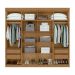 Guarda-Roupa Casal Andara 8 Portas 4 Gavetas Amêndoa