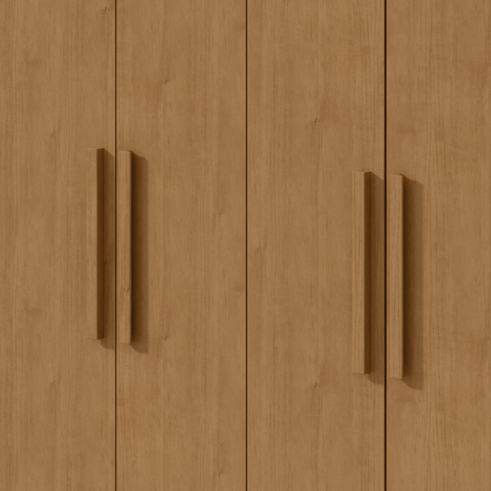 Guarda-Roupa Casal Andara 8 Portas 4 Gavetas Amêndoa