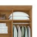 Guarda-Roupa Casal Andara 8 Portas 4 Gavetas Amêndoa