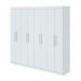 Guarda-Roupa Casal Andara 8 Portas 4 Gavetas Branco