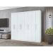 Guarda-Roupa Casal Andara 8 Portas 4 Gavetas Branco