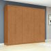 Guarda-Roupa Casal Áries 6 Portas 5 Gavetas Amêndoa Clean