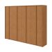 Guarda-Roupa Casal Ergon 8 Portas 6 Gavetas Amêndoa Clean