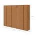 Guarda-Roupa Casal Ergon 8 Portas 6 Gavetas Amêndoa Clean