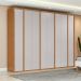 Guarda-Roupa Casal Ergon 8 Portas 6 Gavetas Amêndoa Clean e Off White