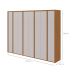 Guarda-Roupa Casal Ergon 8 Portas 6 Gavetas Amêndoa Clean e Off White