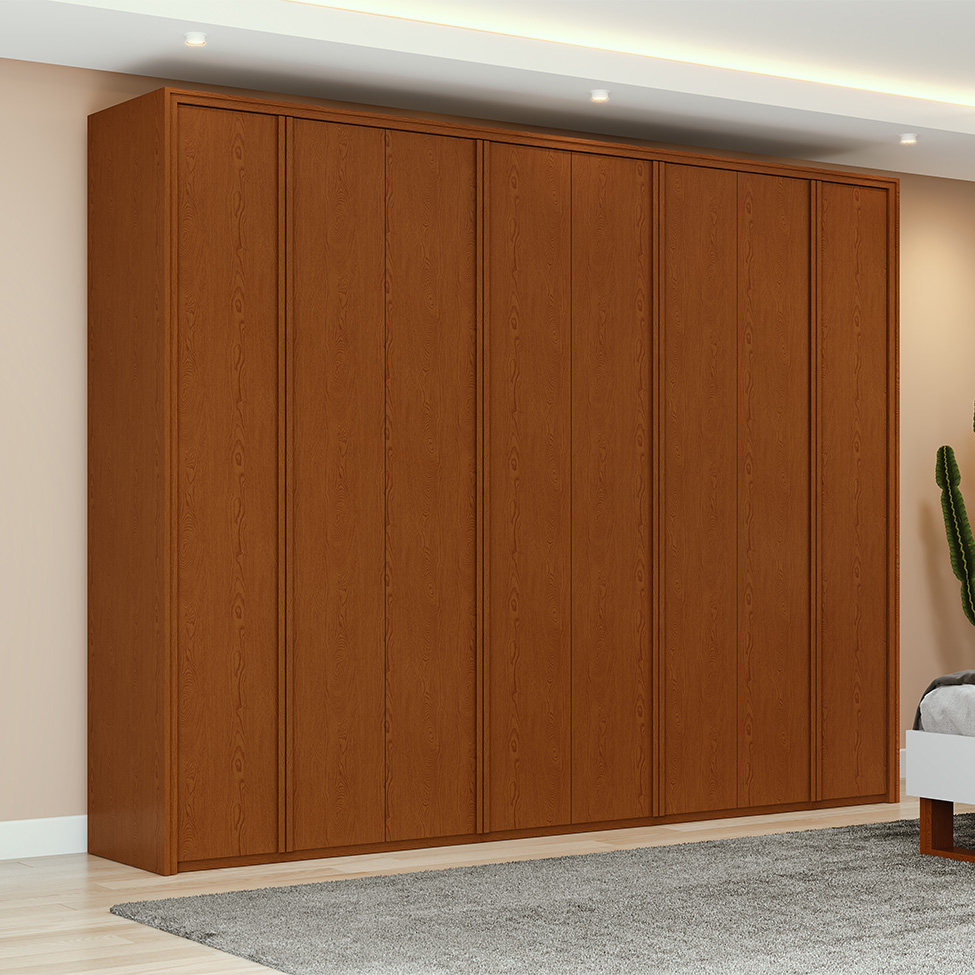 Guarda-Roupa Casal Ergon 8 Portas 6 Gavetas Frassino