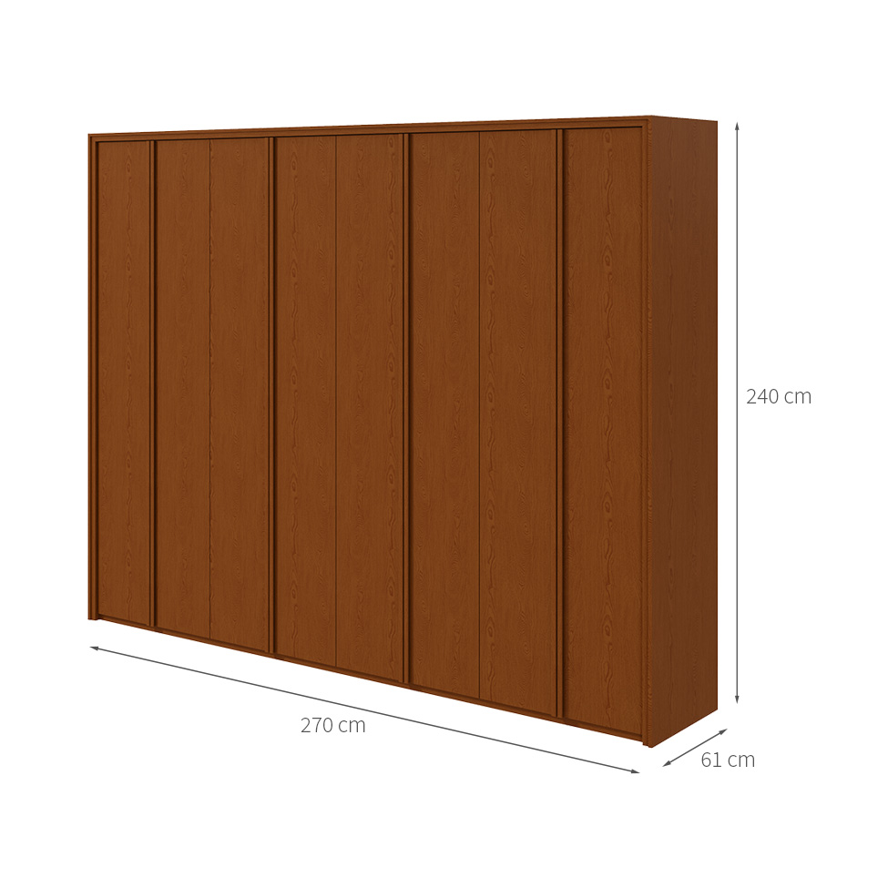 Guarda-Roupa Casal Ergon 8 Portas 6 Gavetas Frassino