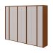 Guarda-Roupa Casal Ergon 8 Portas 6 Gavetas Frassino e Off White