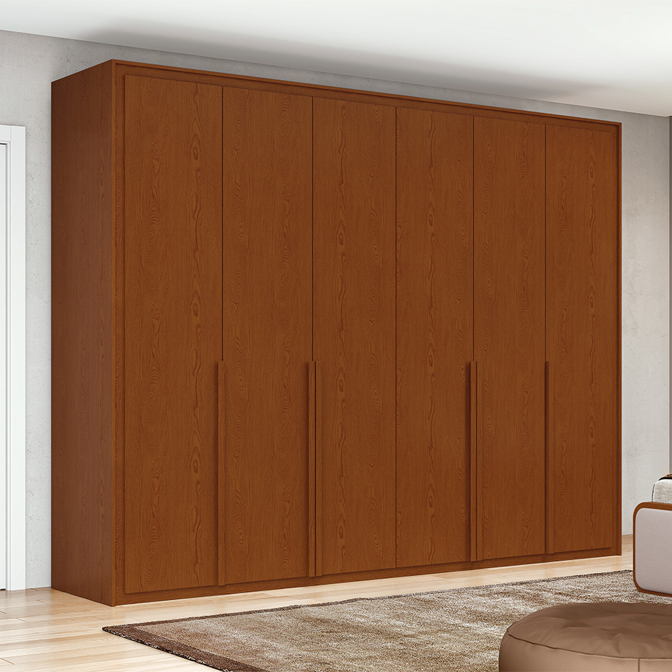 Guarda-Roupa Casal Imperatore 6 Portas 8 Gavetas Frassino