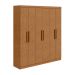 Guarda-Roupa Casal Jazz 6 Portas 3 Gavetas Amêndoa Clean