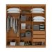 Guarda-Roupa Casal Jazz 6 Portas 3 Gavetas Amêndoa Clean