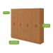 Guarda-Roupa Casal Serenata 8 Portas 6 Gavetas Amêndoa Clean