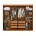 Guarda-Roupa Casal Serenata 8 Portas 6 Gavetas Amêndoa Clean e Off White