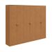 Guarda-Roupa Casal Suavitá 6 Portas 6 Gavetas Amêndoa Clean