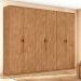 Guarda-Roupa Casal Suavitá 6 Portas 6 Gavetas Amêndoa Clean