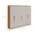 Guarda-Roupa Casal Suavitá 6 Portas 6 Gavetas Amêndoa Clean e Off White