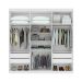 Guarda-Roupa Casal com Espelho Alonzo 6 Portas 4 Gavetas Branco