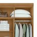 Guarda-Roupa Casal com Espelho Andara 8 Portas 4 Gavetas Amêndoa