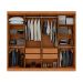 Guarda-Roupa Casal com Espelho Andara 8 Portas 4 Gavetas Amêndoa Clean e Off White