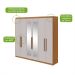 Guarda-Roupa Casal com Espelho Áries 6 Portas 5 Gavetas Amêndoa Clean e Off White