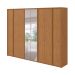 Guarda-Roupa Casal com Espelho Ergon 8 Portas 6 Gavetas Amêndoa Clean