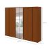 Guarda-Roupa Casal com Espelho Ergon 8 Portas 6 Gavetas Frassino
