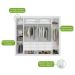 Guarda-Roupa Casal com Espelho Imperatore 6 Portas 6 Gavetas Branco