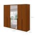 Guarda-Roupa Casal com Espelho Imperatore 6 Portas 6 Gavetas Frassino