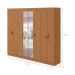Guarda-Roupa Casal com Espelho Serenata 8 Portas 6 Gavetas Amêndoa Clean