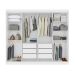 Guarda-Roupa Casal com Espelho Serenata 8 Portas 6 Gavetas Branco