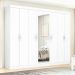 Guarda-Roupa Casal com Espelho Serenata 8 Portas 6 Gavetas Branco