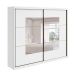 Guarda-Roupa Casal com Espelho Toronto 2 Portas Branco