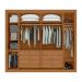 Guarda-Roupa Casal com Espelho e Pés Imperatore 6 Portas 8 Gavetas Amêndoa Clean