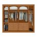 Guarda-Roupa Casal com Espelho e Pés Imperatore 6 Portas 8 Gavetas Amêndoa Clean e Off White