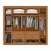Guarda-Roupa Casal com Espelho e Sapateiro Imperatore 6 Portas 6 Gavetas Amêndoa Clean