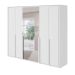 Guarda-Roupa Casal com Espelho e Sapateiro Imperatore 6 Portas 6 Gavetas Branco