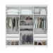 Guarda-Roupa Casal com Pés Alonzo 6 Portas 4 Gavetas Branco