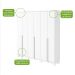 Guarda-Roupa Casal com Pés Alonzo 6 Portas 4 Gavetas Branco