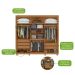 Guarda-Roupa Casal com Pés Áries 6 Portas 5 Gavetas Amêndoa Clean e Off White