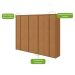 Guarda-Roupa Casal com Pés Ergon 8 Portas 6 Gavetas Amêndoa Clean
