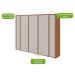 Guarda-Roupa Casal com Pés Ergon 8 Portas 6 Gavetas Amêndoa Clean e Off White