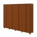 Guarda-Roupa Casal com Pés Ergon 8 Portas 6 Gavetas Frassino